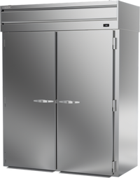 Beverage-Air P-Series Extra Tall Two-Section Roll-Thru Freezer, Top-Mount Self-Contained, Stainless Steel, 85.8 Cu. Ft. (PFT2XTHC-1AS)