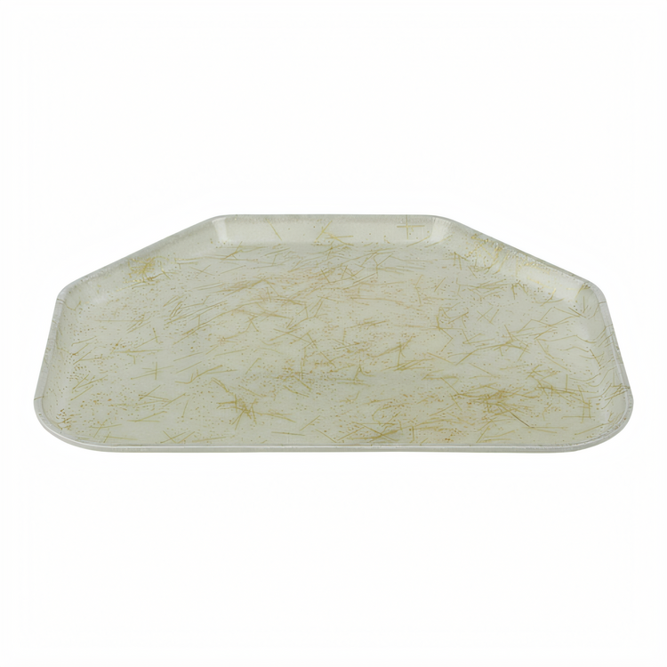 Product image #2 for Cambro Camtray Trapezoid Fiberglass Fast Food/Cafeteria Tray, 14 x 22 Inch, Galaxy Antique Parchment Gold