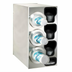 Thumbnail image #1 for Dispense-Rite Adjustable Stainless Steel Cup Dispensing Cabinet with Lid Chutes and Straw Organizer