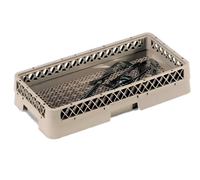 Traex® Half Size Open/Flat Stackable Flatware Dishwasher Rack with Extender, Beige