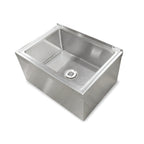 Thumbnail image #1 for John Boos PBMS2820-6 Stainless Steel Floor-Mounted Mop Sink, Single Compartment, 28 x 20 x 6 Inches