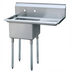 Thumbnail image #1 for Mixrite 1-Compartment Commercial Sink with Right-Hand Drainboard, 39