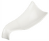 Thumbnail image #2 for Ardesia Mescalore Bright White Porcelain Free-Form Long Plate, Large, 10-3/8 x 4 in.