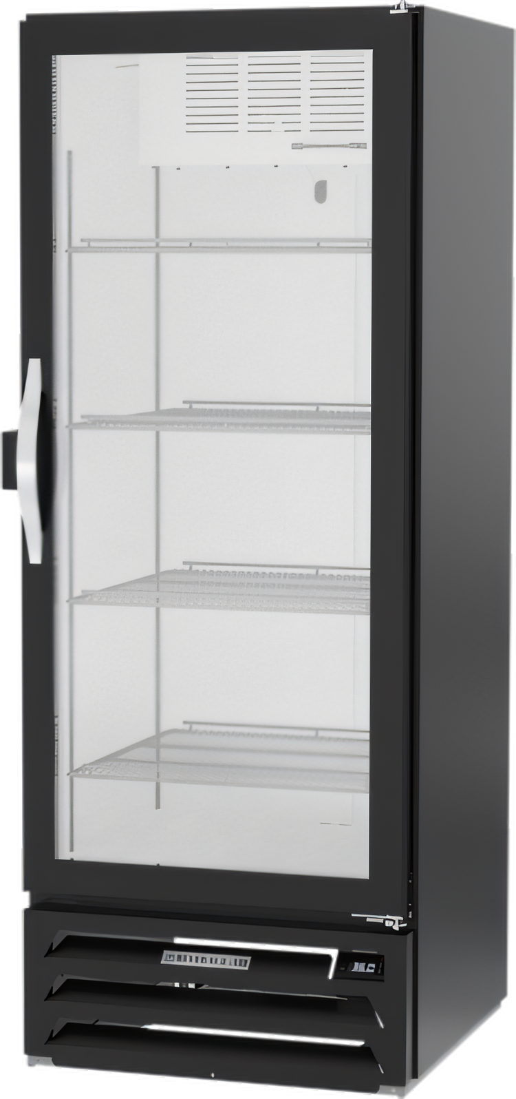 Product image #1 for Beverage-Air MarketMax 12.06 Cu. Ft. Black Single-Section Reach-In Glass Door Merchandiser with Electronic Lock
