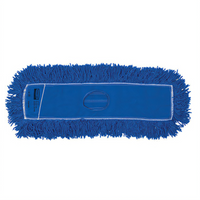 Rubbermaid Commercial Products 24-Inch Synthetic Twisted Loop Slip-On Dust Mop Head, Blue