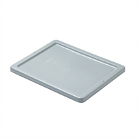 Rubbermaid Commercial Palletote 16 x 20 Gray Polyethylene Food Box Lid