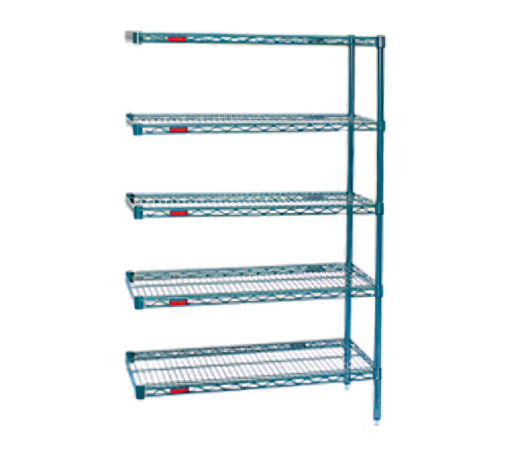 Product image #1 for Eagle Group Valu-Gard 5-Tier Add-On Wire Shelving Unit, 36 x 21 x 74 Inches