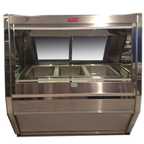 Thumbnail image #1 for Howard-McCray HMC, Hot Cases, 40E Service Cases CHS40E-4-BE 52.5-Inch Full-Service Hot Food Case, 3 Wells, Wet/Dry, Black Exterior