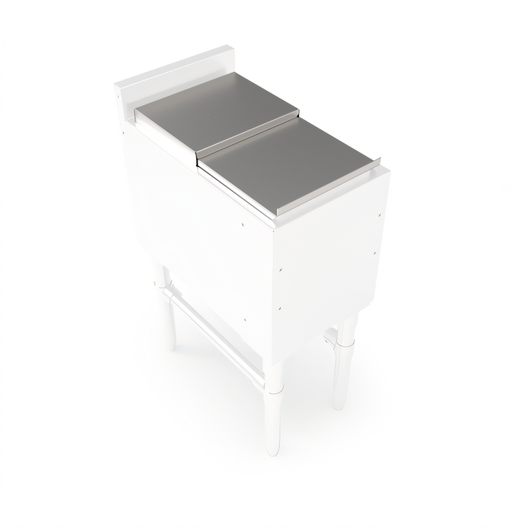 Product image #1 for John Boos Slim-Line Underbar Ice Bin/Cocktail Unit Lid, 12 x 18 Inches, 18/300 Series Stainless Steel