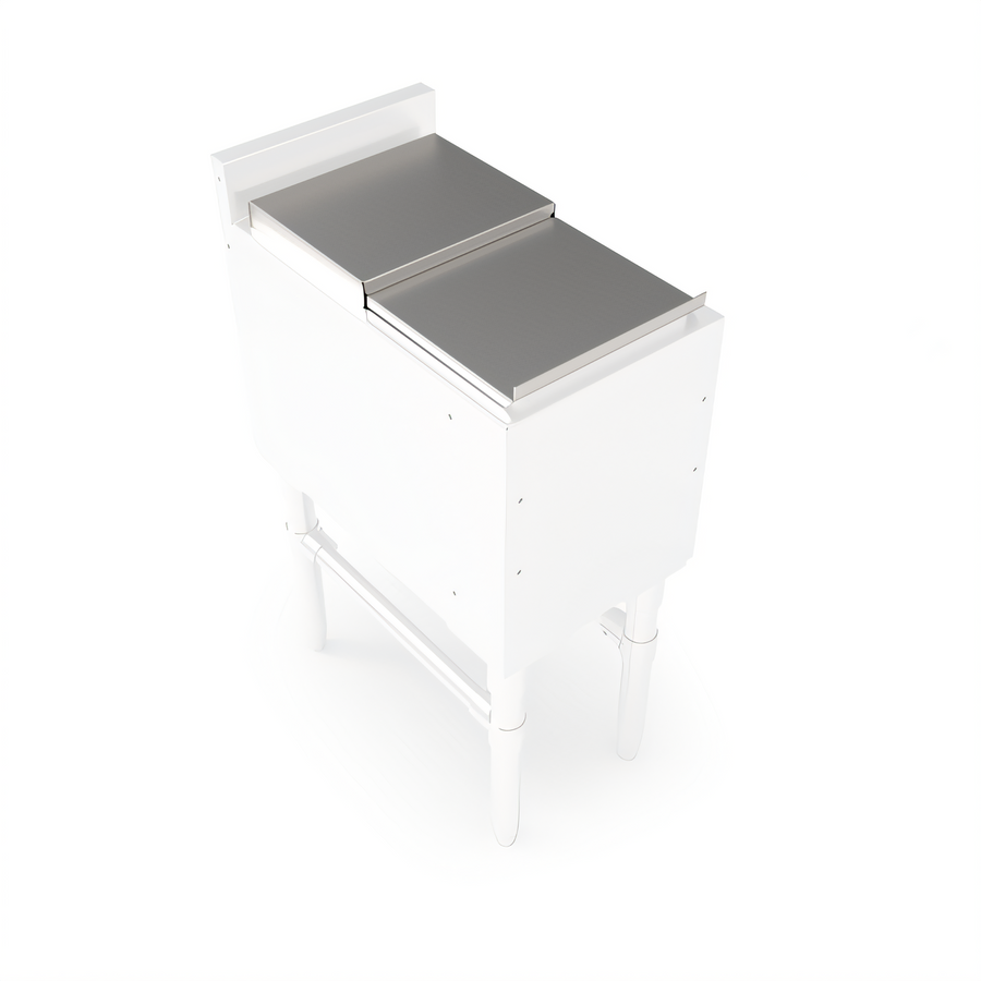 Product image #1 for John Boos Slim-Line Underbar Ice Bin/Cocktail Unit Lid, 12 x 18 Inches, 18/300 Series Stainless Steel