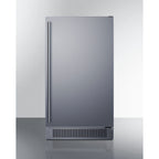 Thumbnail image #1 for Summit Commercial BIM182OSADA 18-Inch Built-In/Freestanding Outdoor Clear Ice Maker, 60 lb Daily Output, Stainless Steel