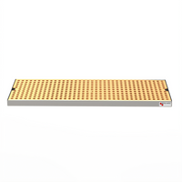 Micro Matic Surface Mount Drip Tray with Perforated PVD Brass Grid and 3-1/2