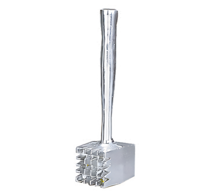 Product image #1 for Admiral Craft 12-3/4-Inch Two-Sided Die Cast Aluminum Meat Tenderizer with Large and Small Teeth
