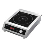 Thumbnail image #1 for Eurodib USA SWI3500 3.5 kW Commercial Countertop Super Wide Single-Burner Induction Range, 208-240V