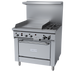 Thumbnail image #1 for Garland GFE Starfire Pro 36-Inch Gas Restaurant Range with 2 Open Burners, 24-Inch Thermostatic Griddle, and Standard Oven