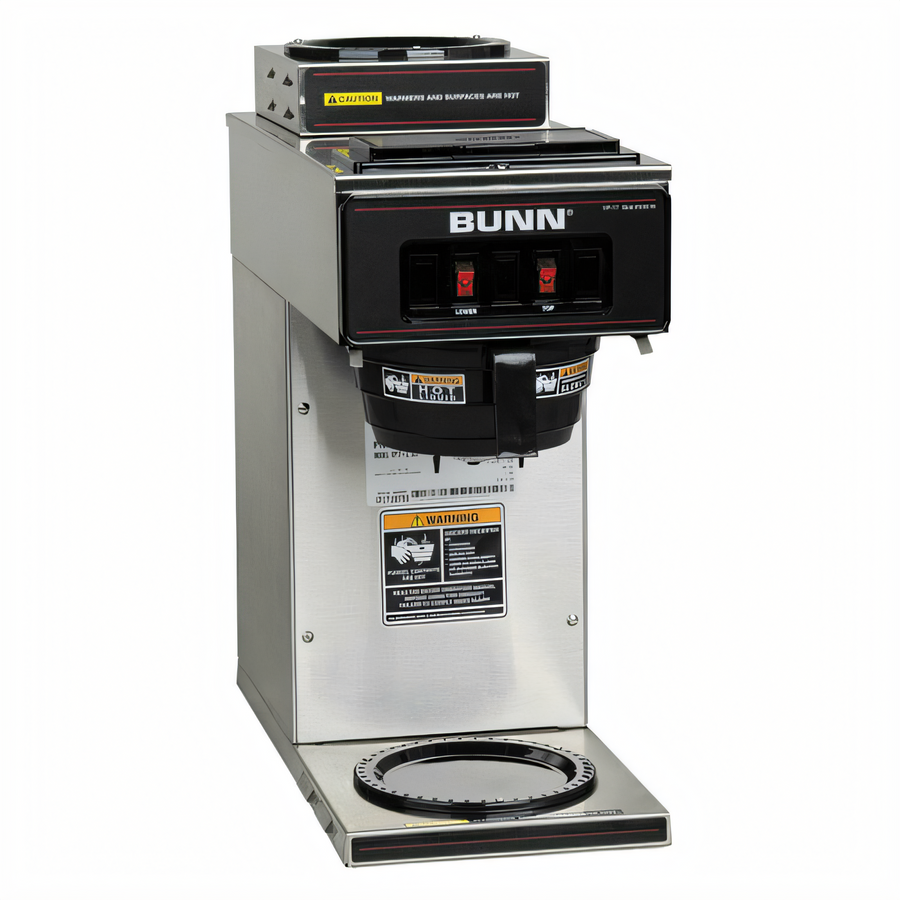 Product image #1 for BUNN VP17-2 Stainless Pourover Commercial Drip Coffee Maker with 2 Warmers