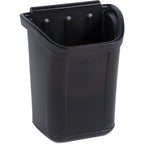 Thumbnail image #1 for CFS Brands CC11TH03 7-Gallon Polyethylene Trash Bin, Black, 12-1/4"L x 18"W x 22"H