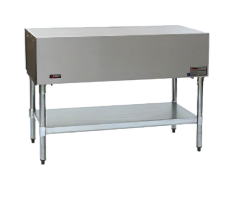 Product image #1 for Eagle Group ST-5 Stationary Utility Serving Counter with Stainless Steel Flat Top and Open Base, 79-Inch Wide