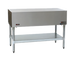 Thumbnail image #1 for Eagle Group ST-5 Stationary Utility Serving Counter with Stainless Steel Flat Top and Open Base, 79-Inch Wide