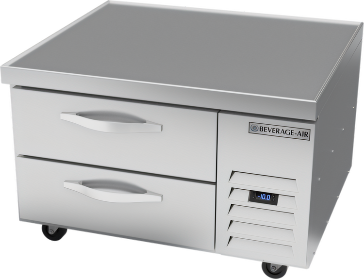 Product image #1 for Beverage-Air WTFCS36HC Two-Drawer Chef Base Freezer with Stainless Steel Worktop, 36 Inch, 5.64 Cu. Ft.