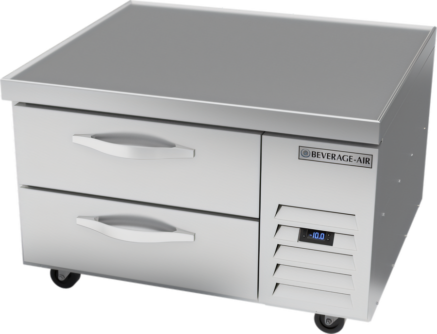 Product image #1 for Beverage-Air WTFCS36HC Two-Drawer Chef Base Freezer with Stainless Steel Worktop, 36 Inch, 5.64 Cu. Ft.