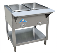 Castle 45.7-Inch Open Well Electric Hot Food Table with 3 Wells for 12 x 20 Pans