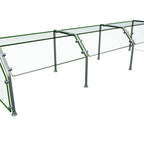 Thumbnail image #1 for Hatco Flav-R-Shield™ ES29-96 Single-Sided Self-Service 3-Bay Food Shield, 96-Inch, Heat-Tempered Glass, Stainless Steel Posts