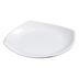 Thumbnail image #1 for Carlisle 9-1/2-Inch Square Melamine Dinner Plate with Rolled Edge, White