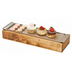 Thumbnail image #1 for Cal-Mil Madera Rectangular Wooden Cold Concept Base with Cold Pack Liner, Rustic Pine