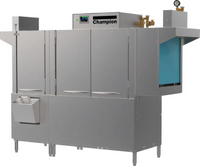 Champion E-Series DualRinse 76 PRO High-Temperature Rack Conveyor Dishwasher with 54-Inch Single Tank and 22-Inch Prewash
