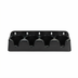 Thumbnail image #1 for Dispense-Rite 4-Section Cup Holder/Organizer, Countertop or Wall Mount, Black ABS Plastic