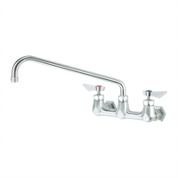 Krowne Diamond Series 8-Inch Center Wall-Mount Faucet with 14-Inch Swing Spout