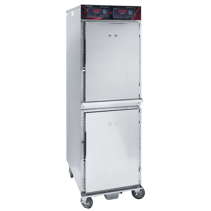 Product image #1 for Cres Cor Mobile Full-Height Two-Compartment Radiant Cook-and-Hold Cabinet, Stainless Steel