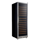Thumbnail image #1 for Eurodib USA USF168D Dual-Zone Reach-In Wine Cabinet, 154-Bottle Capacity, Stainless Steel-Framed Glass Door