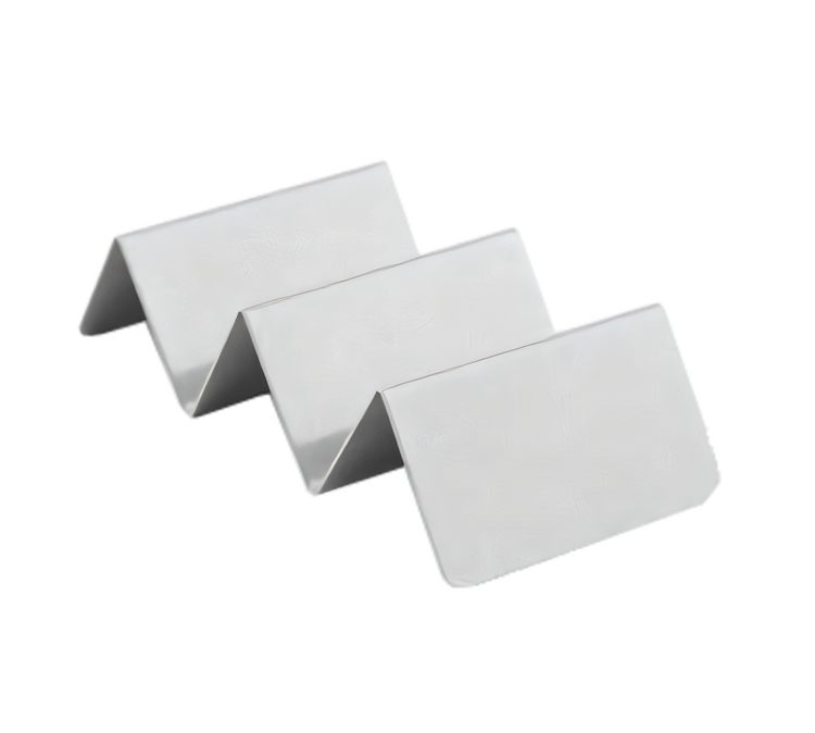 Product image #1 for American Metalcraft Mini 2 or 3-Compartment Stainless Steel Taco Holder, Brushed Finish