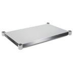 Thumbnail image #1 for John Boos SSK6-2472 Stainless Steel Work Table Undershelf, 72"W x 24"D, 16-Gauge 300 Series, Satin Finish