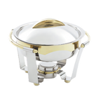 Thumbnail image #1 for Vollrath Maximillian Steel™ 49335 Round Stainless Steel Water Pan for 4.2-Quart Chafers