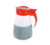 Thumbnail image #1 for Dripcut 32 oz White Polyethylene Syrup Server with White Plastic Top
