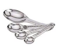 Stainless Steel 4-Piece Nestable Measuring Spoon Set