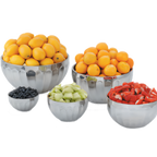 Thumbnail image #1 for Vollrath 47688 6.9 Qt Round Double-Wall Insulated Stainless Steel Serving Bowl Case of 2