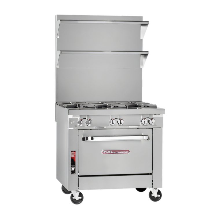 Product image #1 for Southbend Platinum 36-Inch Heavy Duty Sectional Gas Range with Standard Oven and 6 Open Burners