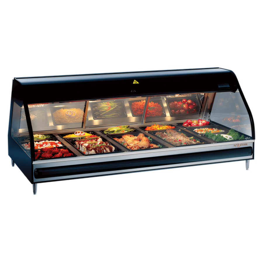 Product image #1 for Alto-Shaam Halo Heat 72-Inch Countertop Full-Service Heated Display Case with 5 Pan Sections