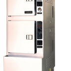 Thumbnail image #1 for Cleveland Range Power 10 24CGP10 Two-Compartment Gas Pressureless Floor Steamer, 10-Pan, Manual Controls, 24-Inch Wide