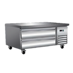 Thumbnail image #1 for Serv-Ware CB48-HC 50-Inch Two-Drawer Refrigerated Chef Base, Stainless Steel, 33°F–41°F, Side-Mounted Self-Contained Refrigeration