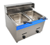 Thumbnail image #1 for Uniworld Countertop Propane Gas Double Deep Fryer with Dual 10-Liter Wells