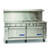 Thumbnail image #1 for Imperial Pro Series 72-Inch Electric Restaurant Range with 6 Round Elements, 36-Inch Thermostatic Griddle, Convection Oven, and Standard Oven