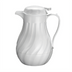 Thumbnail image #1 for Winco 20 oz White Plastic Double-Wall Insulated Swirl Beverage Server