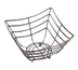 Thumbnail image #1 for Space/Time Continuum Square Web Serving Basket with Balled Tip Feet, Chrome Finish, 8-1/4 x 4-1/2 Inches