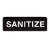 Thumbnail image #1 for Winco SANITIZE Information Sign, 9 x 3 Inch, White Imprint on Black