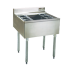 Thumbnail image #1 for Eagle Group 2200 Series B40CT-16D-22-7 40" Underbar Cocktail Unit with 16" Insulated Ice Bin, 7-Circuit Cold Plate & 8 Bottle Wells